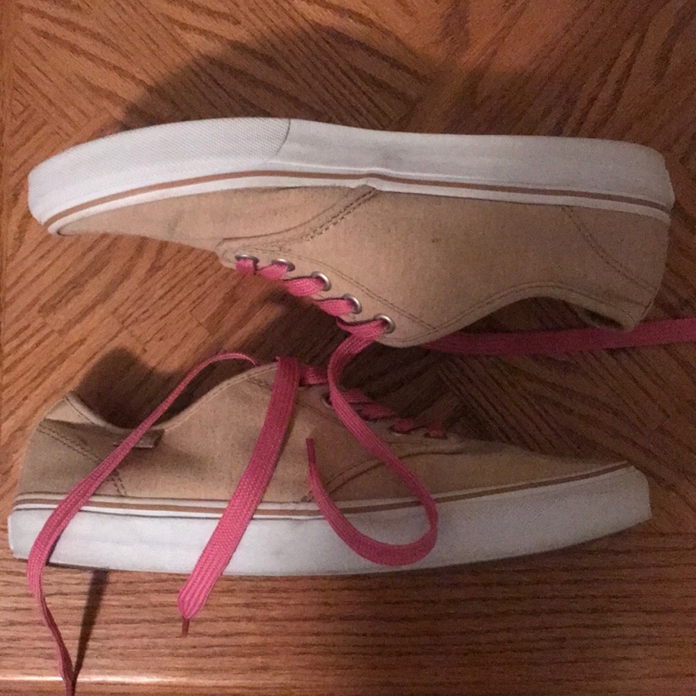 Like new Vans Tan Slip ons Womens 9